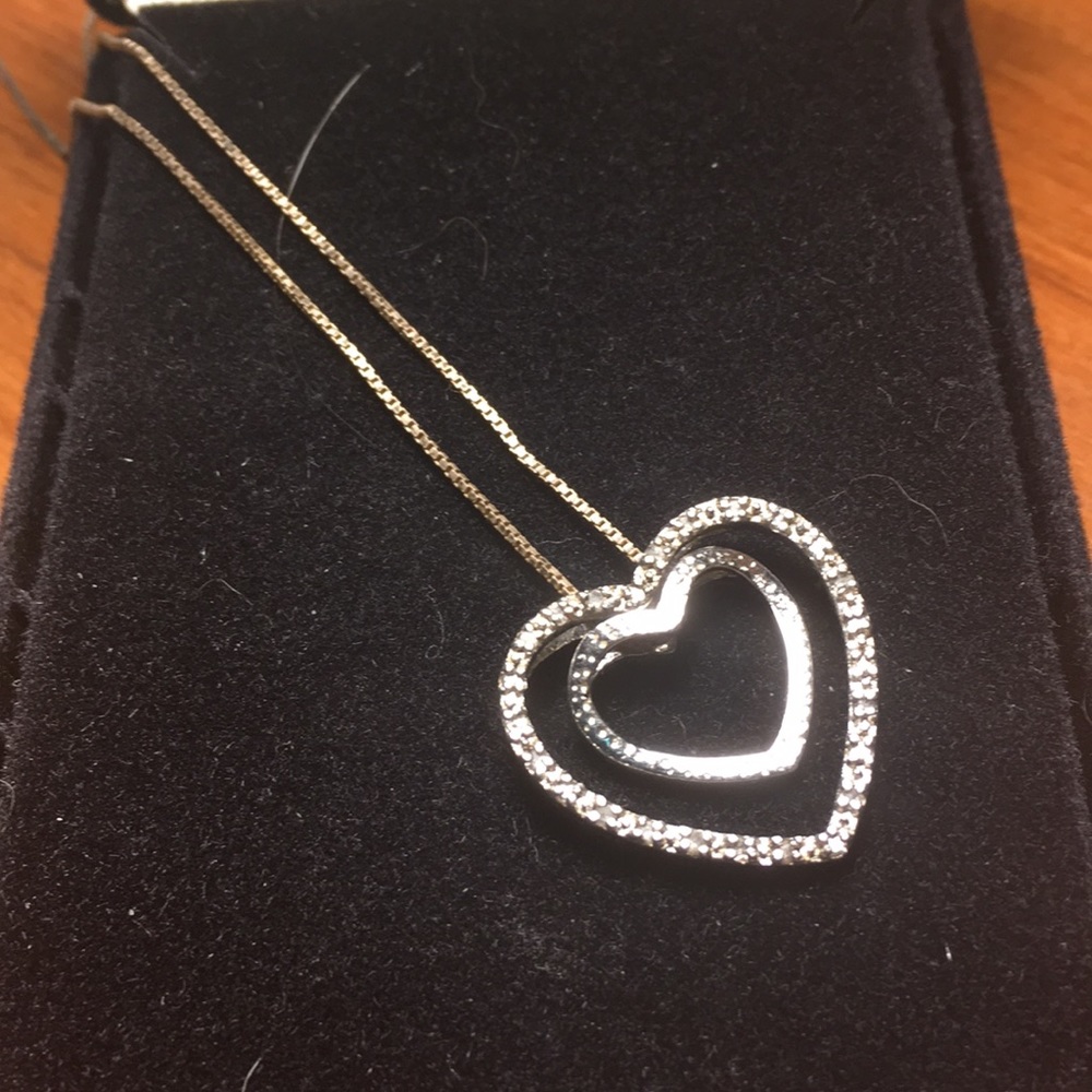 925 silver heart necklace